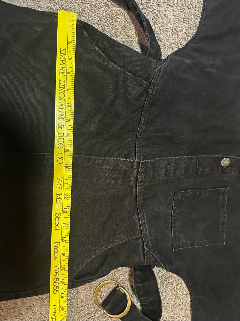 Nasty Gal black denim boiler suit - Picture 8 of 9